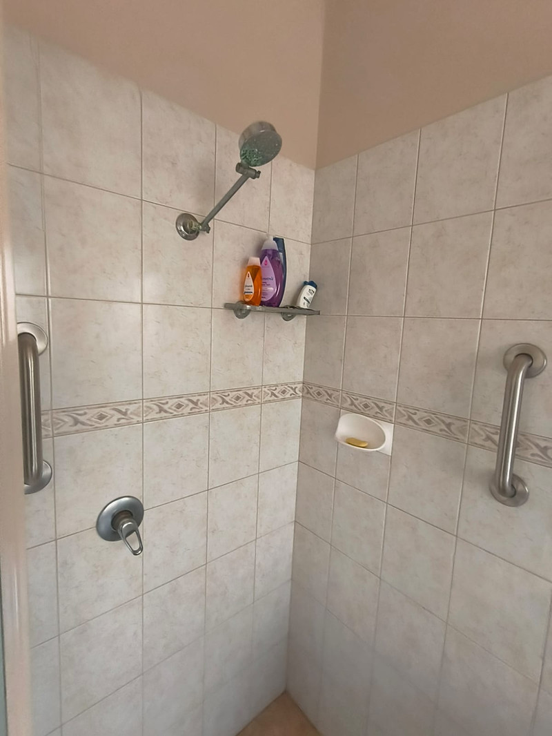 Bathroom grab rails installed in a Perth home for added stability and confidence