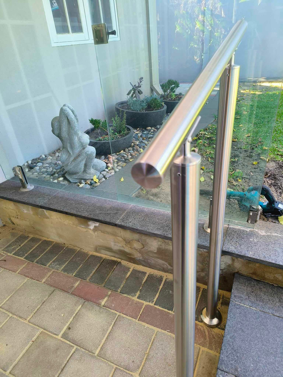 Modular handrail installed for safer steps in Perth