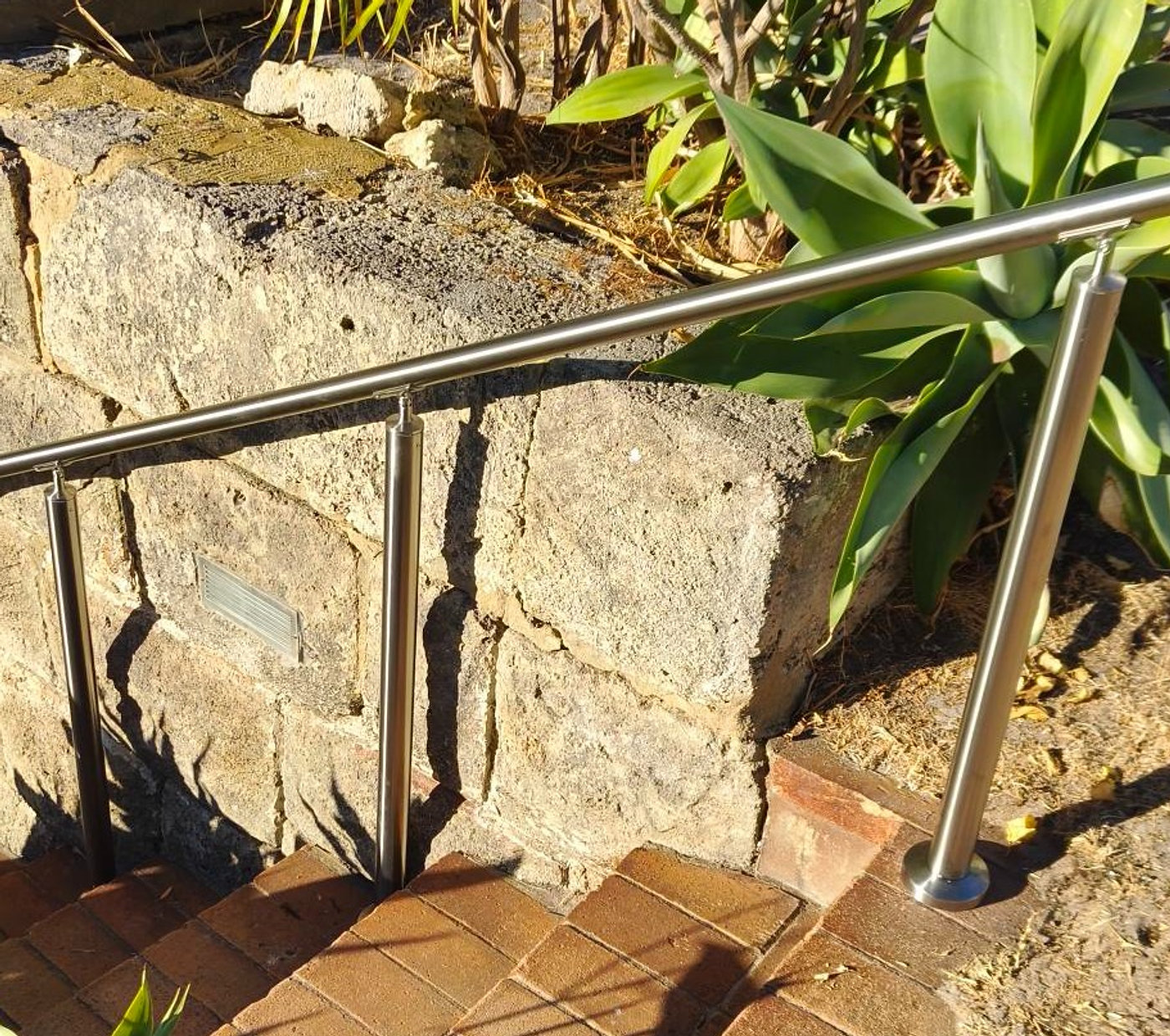 Stainless steel hand rails installed for a Perth home