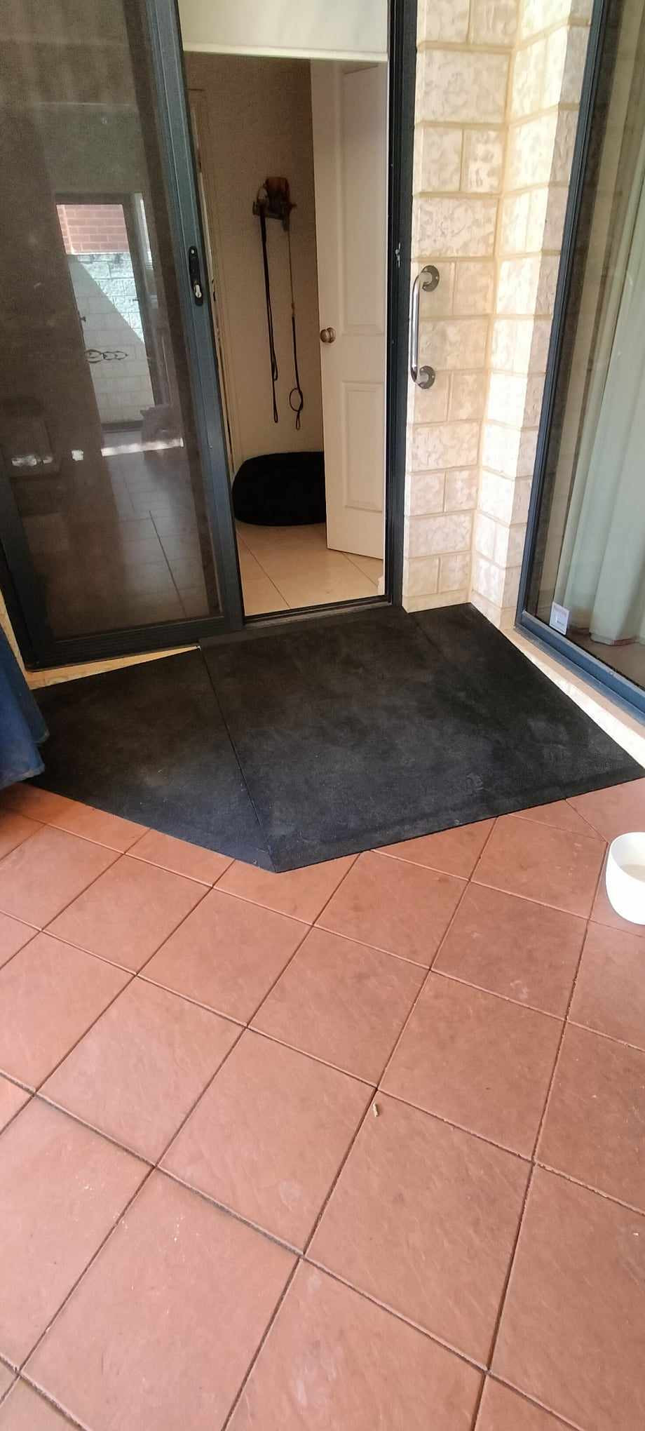 Rubber ramp solution installed for a small step in Perth