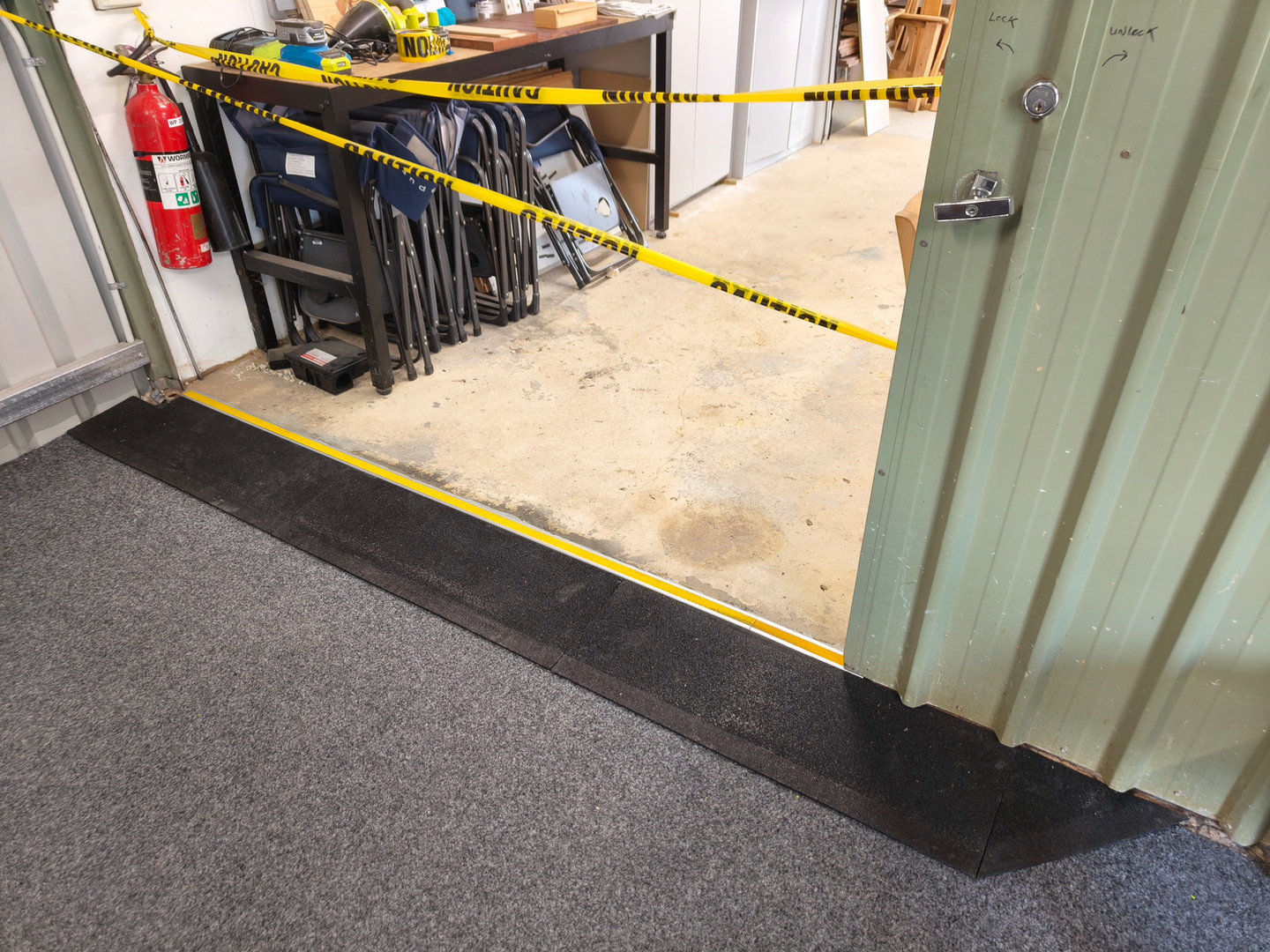 Rubber ramp access solution installed at a Perth home